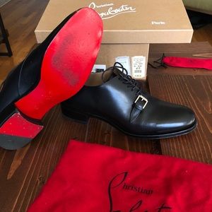 Christian Louboutin men’s dress shoes with buckle